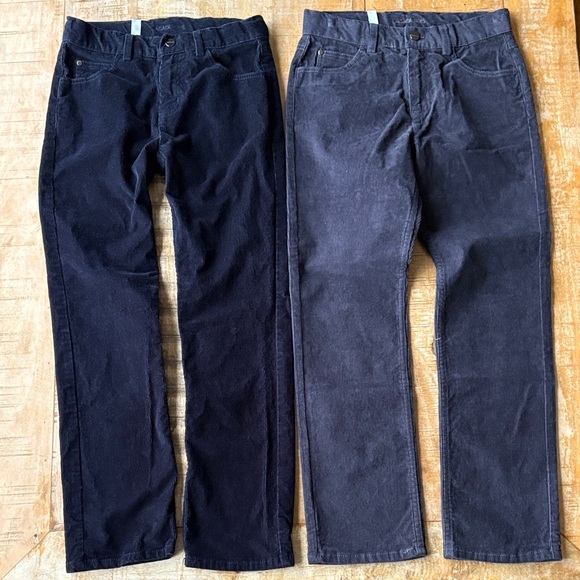 NWOT Jacadi Boys Navy and Gray Corduroy Pants size 10A - Picture 4 of 6
